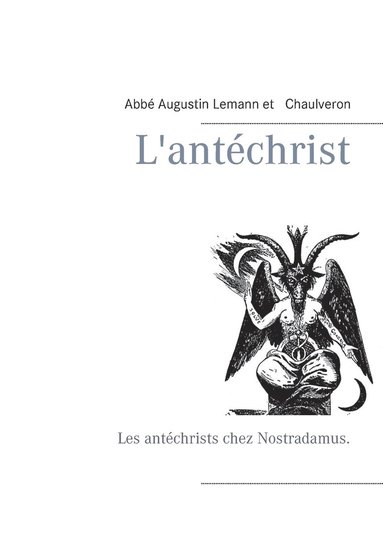 bokomslag L'antéchrist