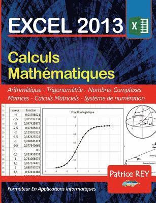 bokomslag EXCEL 2013 calculs mathematiques