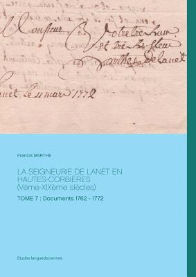 bokomslag La seigneurie de Lanet en Hautes-Corbires (Vme-XIXme sicles)