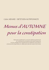 bokomslag Menus d'automne pour la constipation