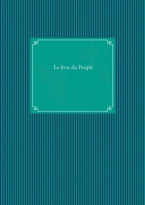 Le livre du Peuple 1