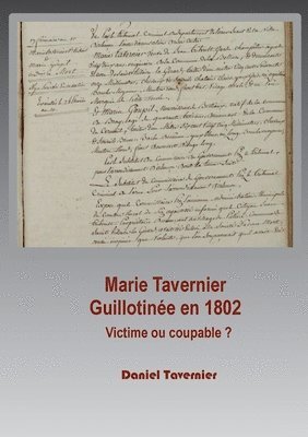 Marie Tavernier guillotine en 1802 1