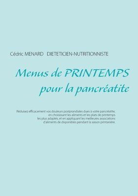 bokomslag Menus de printemps pour la pancréatite