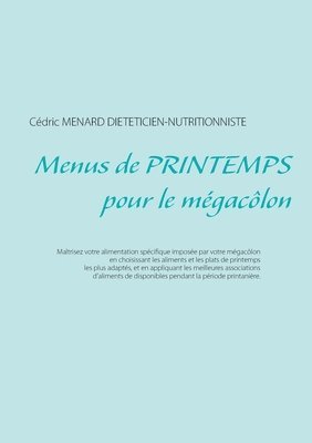 bokomslag Menus de printemps pour le mégacôlon