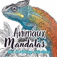 bokomslag Animaux Mandalas Livre de Coloriage pour Adultes