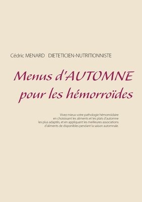 bokomslag Menus d'automne pour les hmorrodes