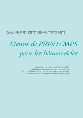 bokomslag Menus de printemps pour les hémorroïdes