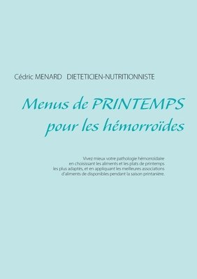 bokomslag Menus de printemps pour les hemorroides