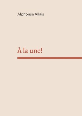 bokomslag À la une!