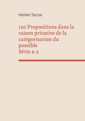 bokomslag 120 Propositions dans la raison privative de la catégorisation du possible - Série 4-2