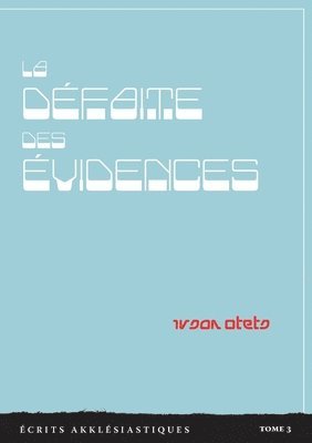 bokomslag défaite des évidences