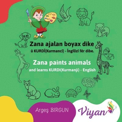 Zana paints animals and learns KURDI(Kurmanji) - English 1