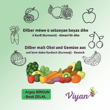 bokomslag Dîlber mêwe û sebzeyan boyax dike û Kurdî (Kurmancî) - Almanî fêr dibe