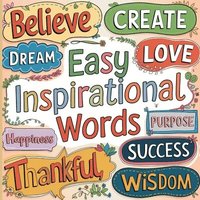bokomslag Inspirational Words Easy Coloring Book