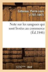 bokomslag Note Sur Les Sangsues Qui Sont Livres Au Commerce