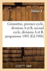 bokomslag Geometrie A l'Usage Des Eleves de l'Enseignement Secondaire, Premier Cycle, Divisions a Et B