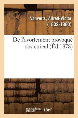 bokomslag de l'Avortement Provoqué Obstétrical