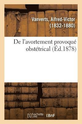 bokomslag de l'Avortement Provoque Obstetrical