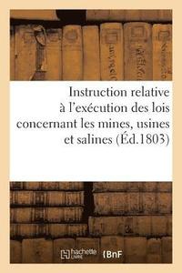 bokomslag Instruction Relative  l'Excution Des Lois Concernant Les Mines, Usines Et Salines