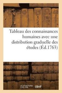 bokomslag Tableau Des Connaissances Humaines Avec Une Distribution Graduelle Des Études
