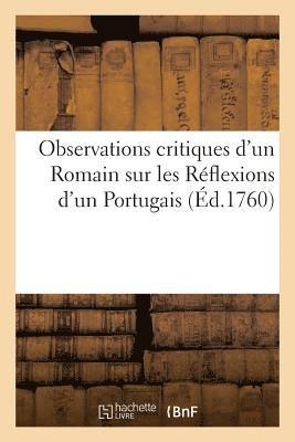 bokomslag Observations Critiques d'Un Romain Sur Les Réflexions d'Un Portugais