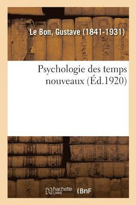 bokomslag Psychologie Des Temps Nouveaux