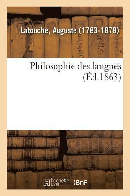 bokomslag Philosophie Des Langues