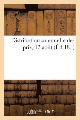 Distribution Solennelle Des Prix, 12 Aout 1853 1