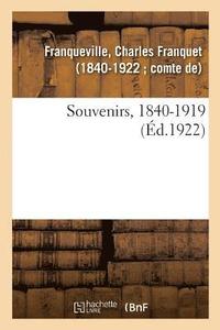 bokomslag Souvenirs, 1840-1919