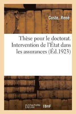 bokomslag Thèse Pour Le Doctorat Ès Sciences Politiques Et Économiques