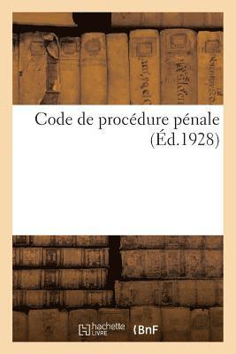 Anonyme, SANS AUTEUR - Code de Procédure Pénale, Häftad