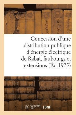 bokomslag Avenant  La Convention Du 21 Dcembre 1921 Et 30 Janvier 1922 Pour La Concession d'Une Distribution