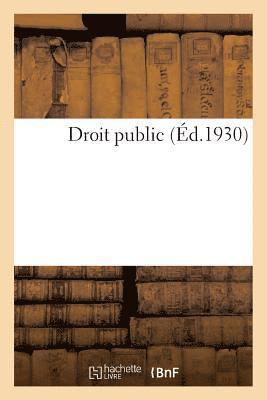 Anonyme, SANS AUTEUR - Droit Public, Häftad