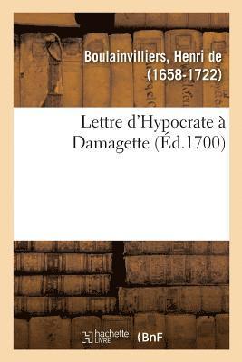 bokomslag Lettre d'Hypocrate À Damagette