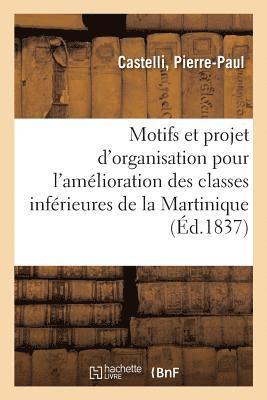 bokomslag Motifs Et Projet d'Organisation Pour l'Amelioration Des Classes Inferieures de la Martinique