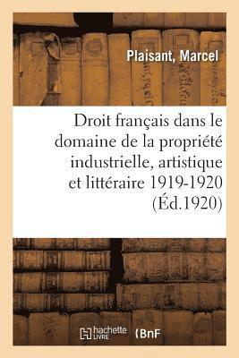 bokomslag Revue Critique Du Droit Franais Dans Le Domaine de la Proprit Industrielle