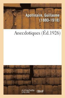bokomslag Anecdotiques