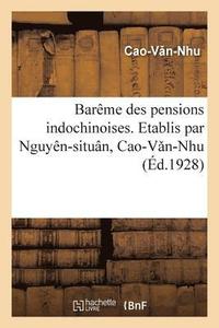 bokomslag Bareme Des Pensions Indochinoises