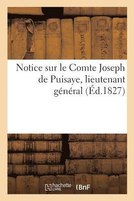 Notice Sur Le Comte Joseph de Puisaye, Lieutenant General 1