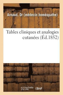 bokomslag Tables Cliniques Et Analogies Cutanees