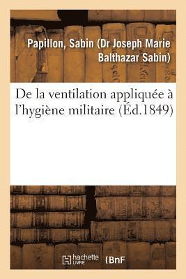 bokomslag de la Ventilation Appliquée À l'Hygiène Militaire