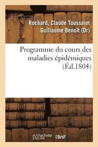 bokomslag Programme Du Cours Des Maladies Épidémiques