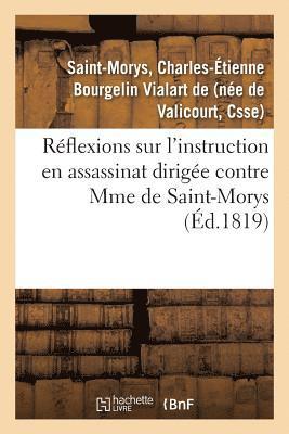 bokomslag Réflexions Sur l'Instruction En Assassinat Dirigée Contre Mme de Saint-Morys