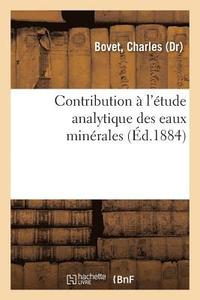 bokomslag Contribution A l'Etude Analytique Des Eaux Minerales