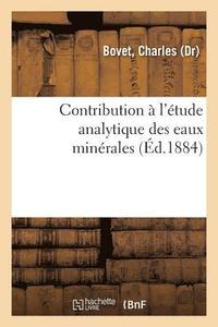 bokomslag Contribution  l'tude Analytique Des Eaux Minrales