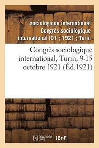 bokomslag Congres Sociologique International. Turin 9-15 Octobre 1921. Numero 5