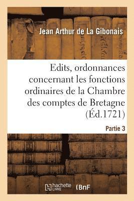 bokomslag Recueil Des dits, Ordonnances Et Rglemens Concernant Les Fonctions Ordinaires de la Chambre