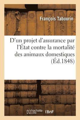 bokomslag D'Un Projet d'Assurance Par l'tat Contre La Mortalit Des Animaux Domestiques