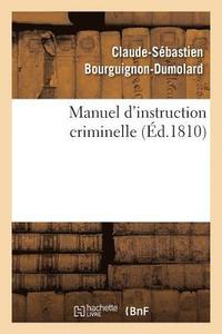 bokomslag Manuel d'Instruction Criminelle