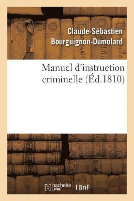 Manuel d'Instruction Criminelle 1